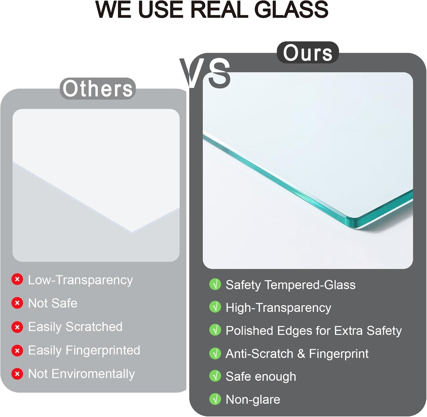 12x12 Picture Frame Set of 2, Rustic Brown Wood Frame with Glass Collage Frame, Display Pictures 4-4x6 With Mat or 12 x 12 Without Mat,Square Photo Frames Collage for Wall Hanging or Tabletop