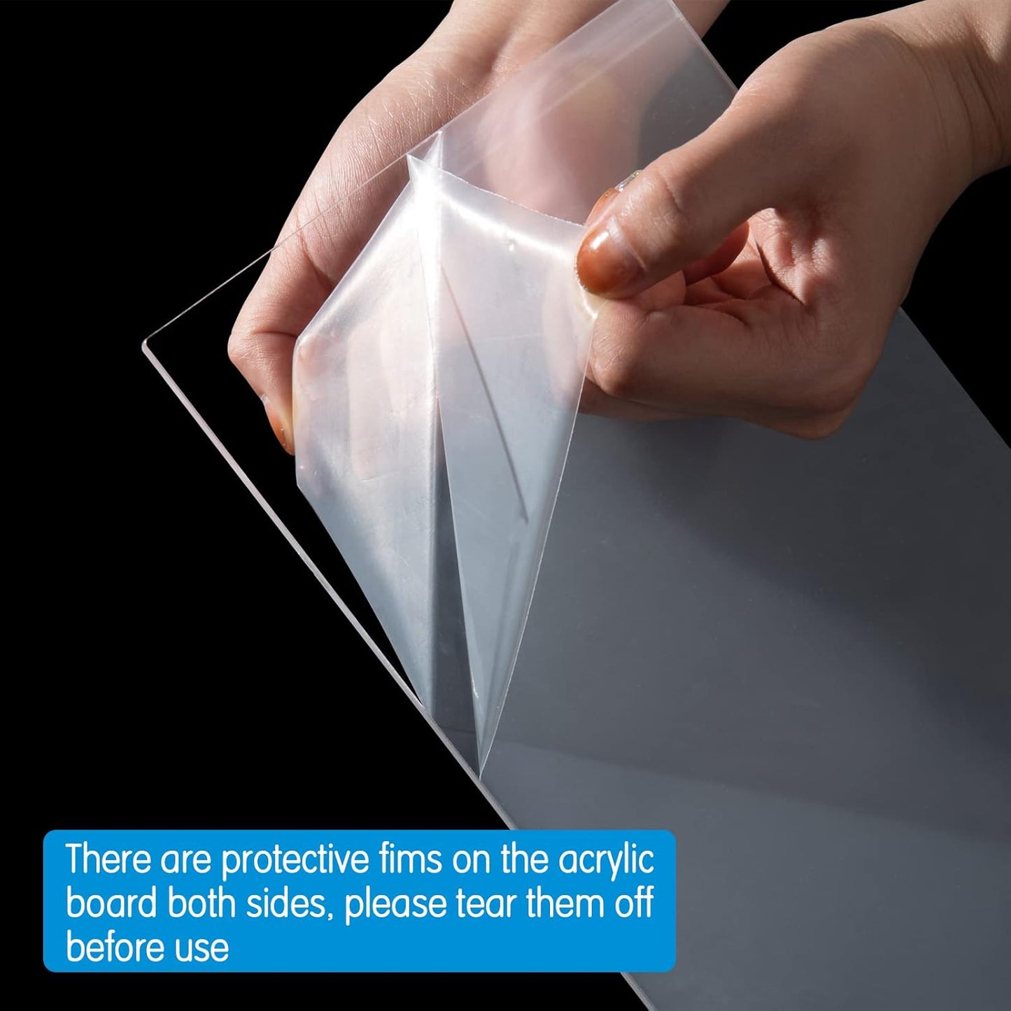 BYCY Acrylic 4-Tier Riser Display Shelf for Figurines, Desserts Holder, Collections Organizer and Cosmetic Items Shelf (4tier-Clear)