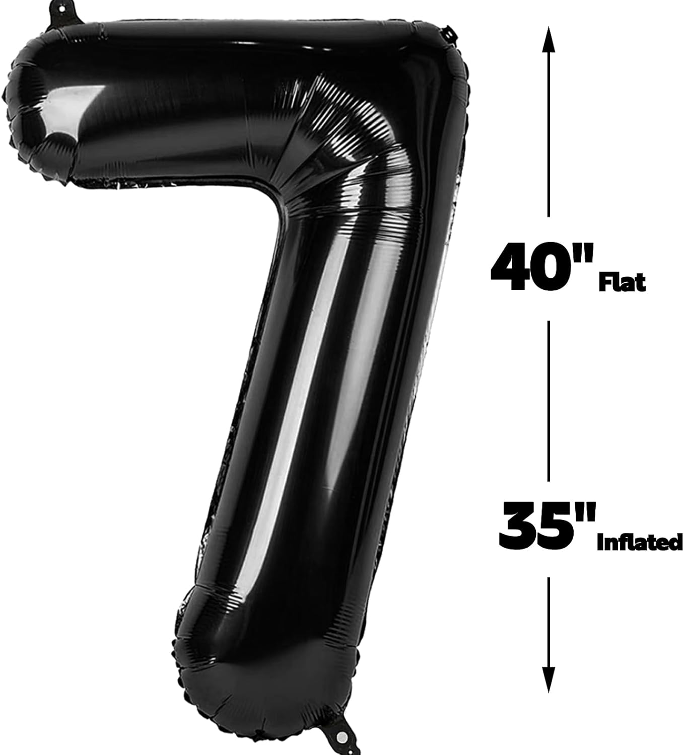 Black Number 17 Balloon - 40 Inch, Birthday Party Decorations, Anniversary & Graduation Supplies