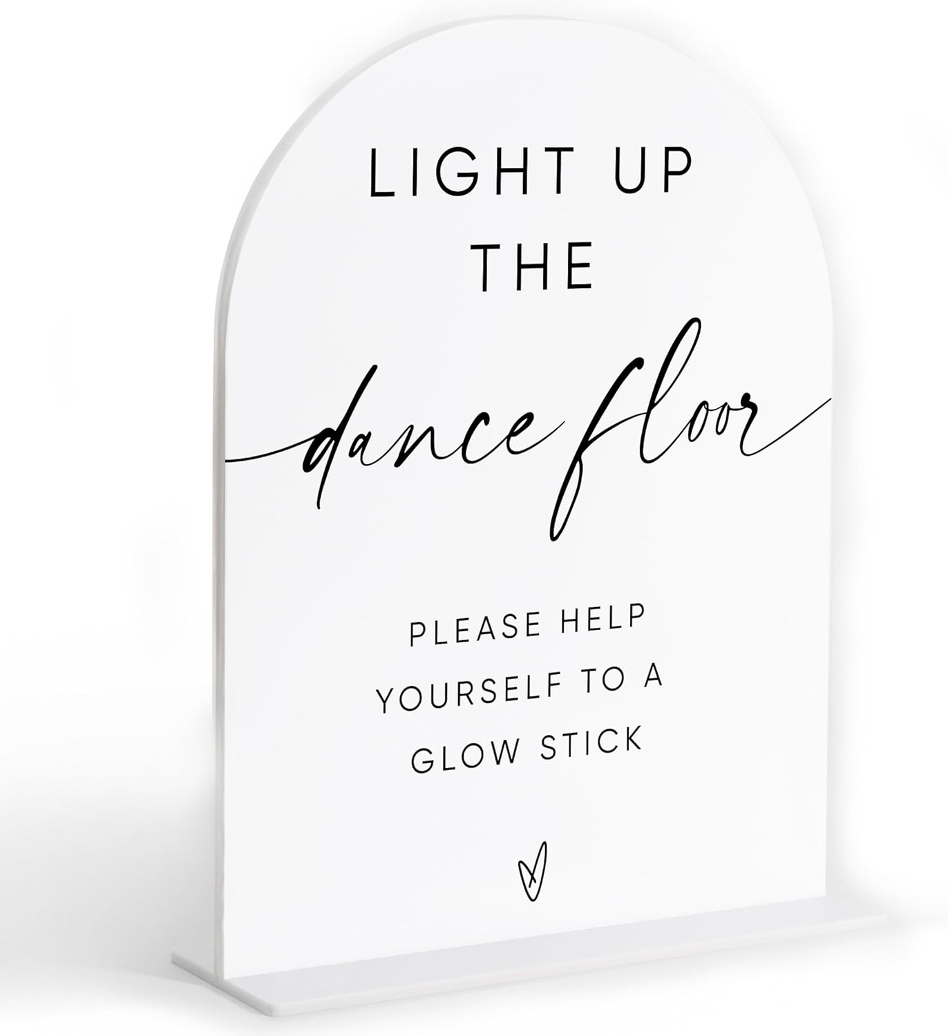 Let Love Glow Sign Wedding, White Arch Acrylic Sign, Wedding Dance Floor Props, Bridal Shower Decor, Engagement Party Decor, Centerpiece Table Decorations Party for Bride and Groom-15