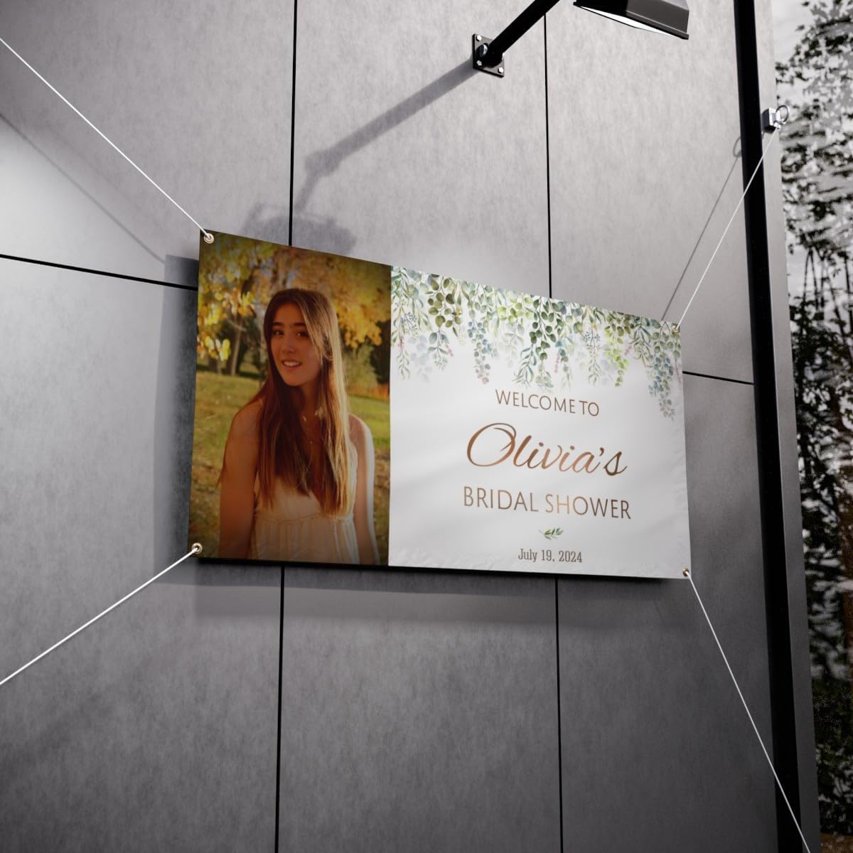 Personalized Bridal Shower Banner, Bridal Shower Banner, Bridal Shower Welcome Banner, Bridal Shower Banner, Bridal Shower Decorations, Greency Bridal Shower Banner, Custom Bridal Shower Banner #7