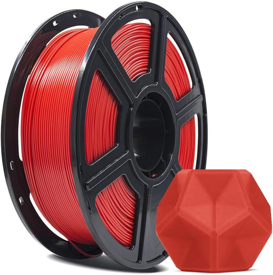 FLASHFORGE 3D Printer Filament, PLA PRO Filament 1.75mm, 1KG Spool (2.2lbs), Dimensional Accuracy +/- 0.02mm for FDM 3D Printers, Better Tenacity & No Knotting (Red)