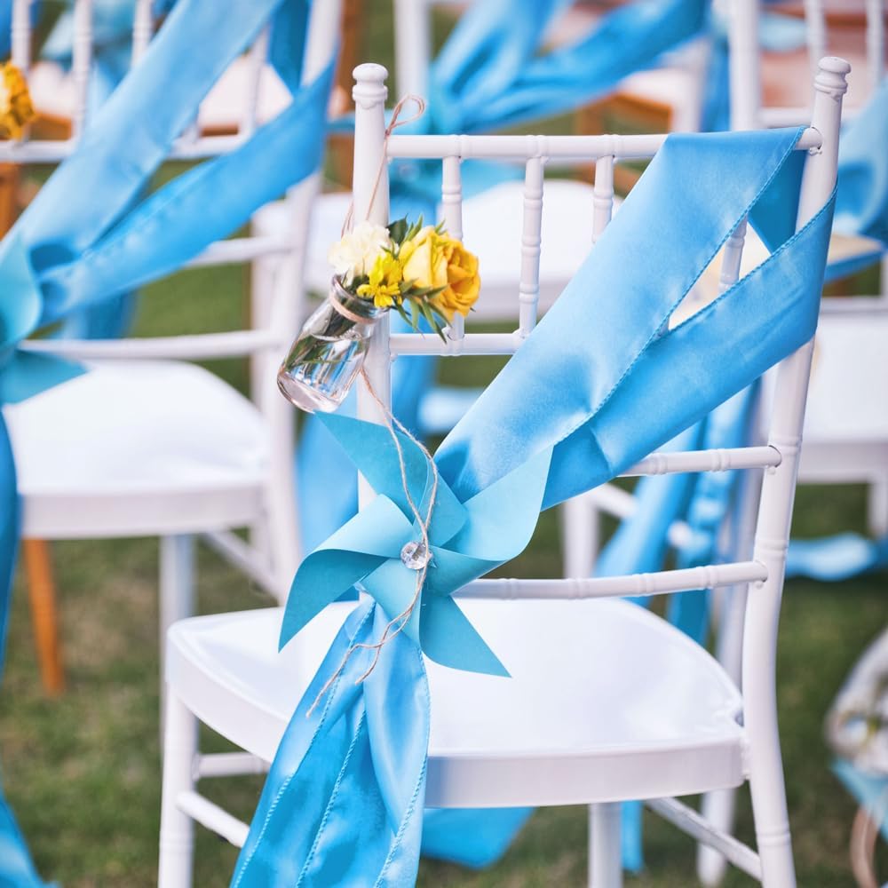 3 Inch x 25 Yard Black Satin Ribbon - Perfect for Gift Wrapping, Cutting Ribbons, Ceremony Décor, Wedding Bouquets, Embroidery, Christmas Crafts & Sewing Projects