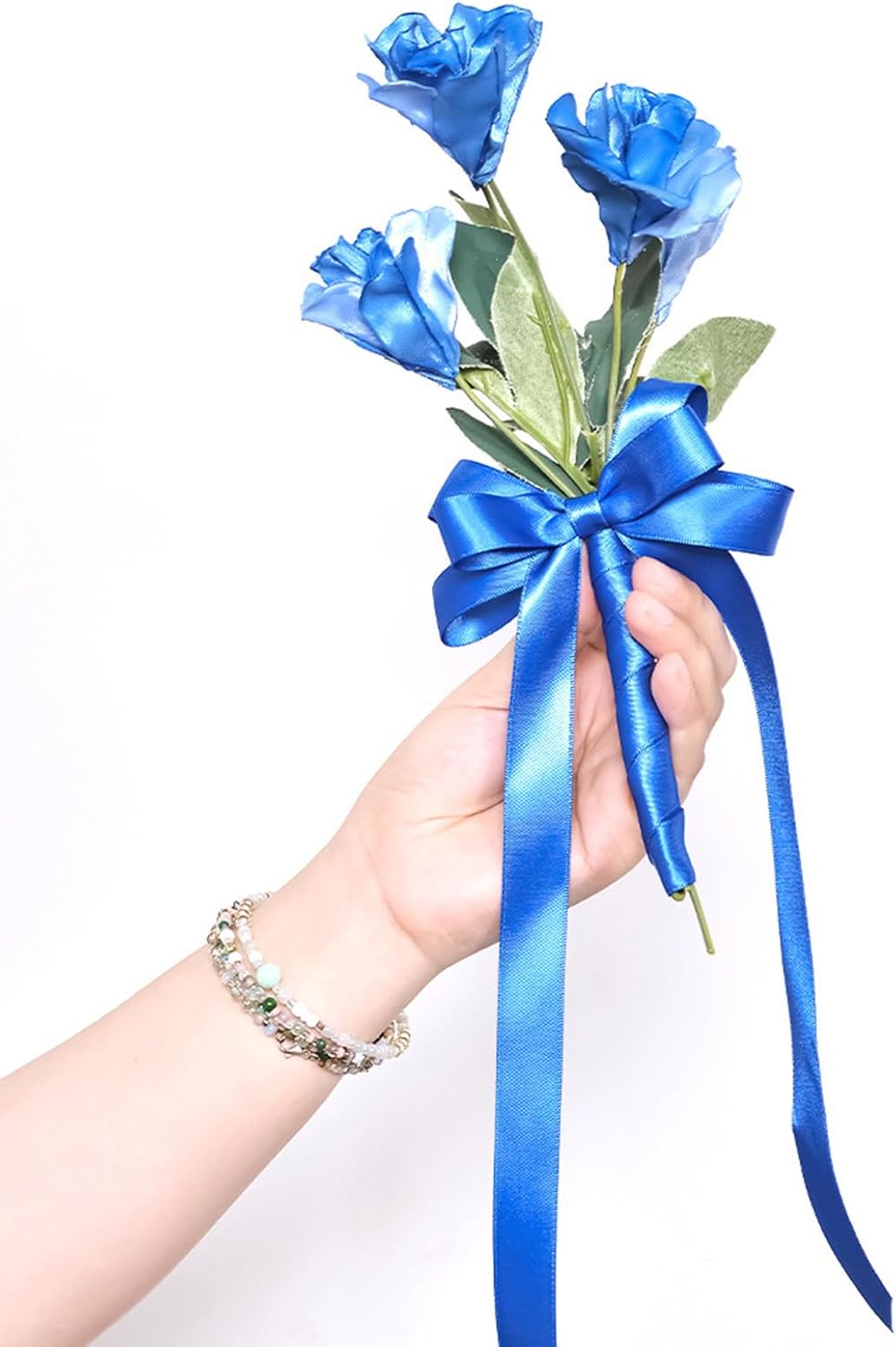 1/2" x 50 Yards Royal Blue Satin Ribbon Single Faced Fabric Ribbons for Gift Wrapping, Crafting, Bows Making, Sewing, Wedding, Home Decor