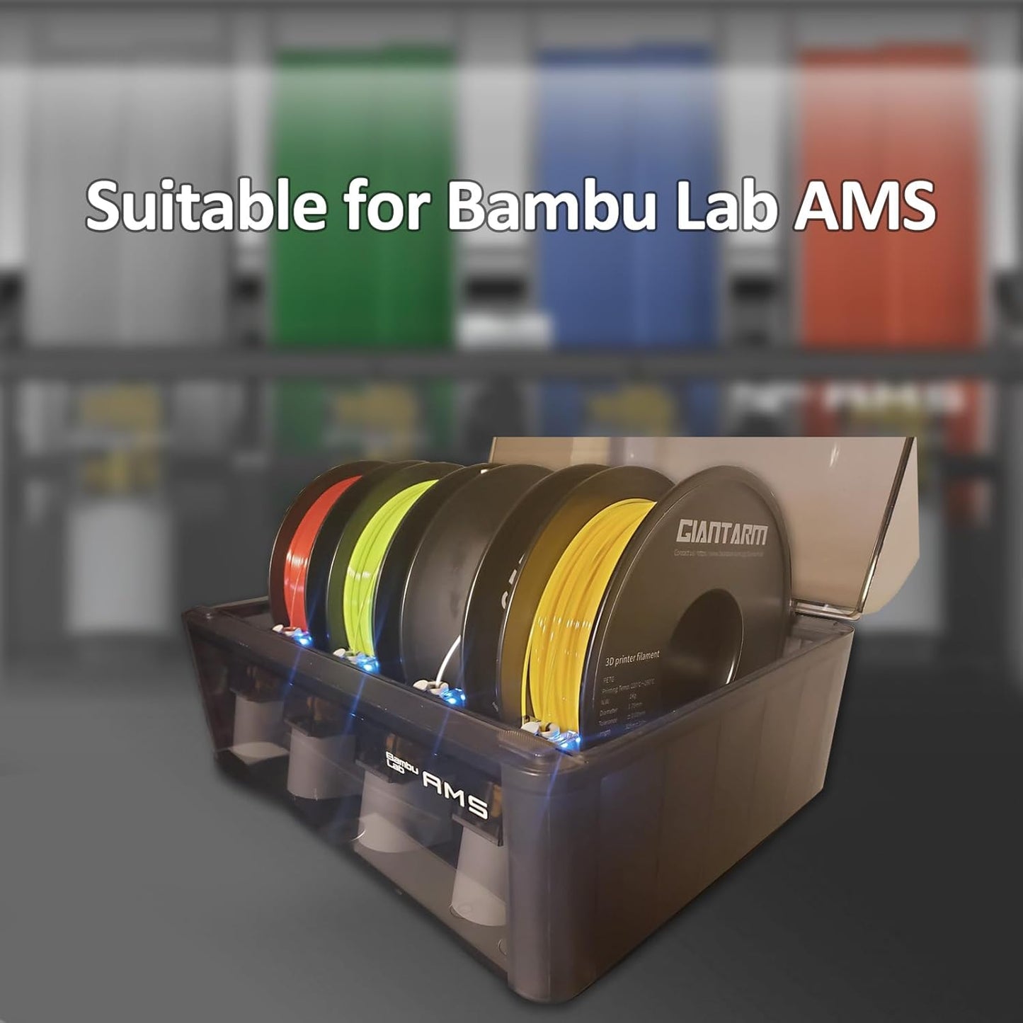 GIANTARM 3D Printer Filament, Black Pla Filament, 1Kg(2.2lbs) Spool, 1.75mm Dimension Accuracy +/- 0.03mm, 3D Printing Filament, Dark Black