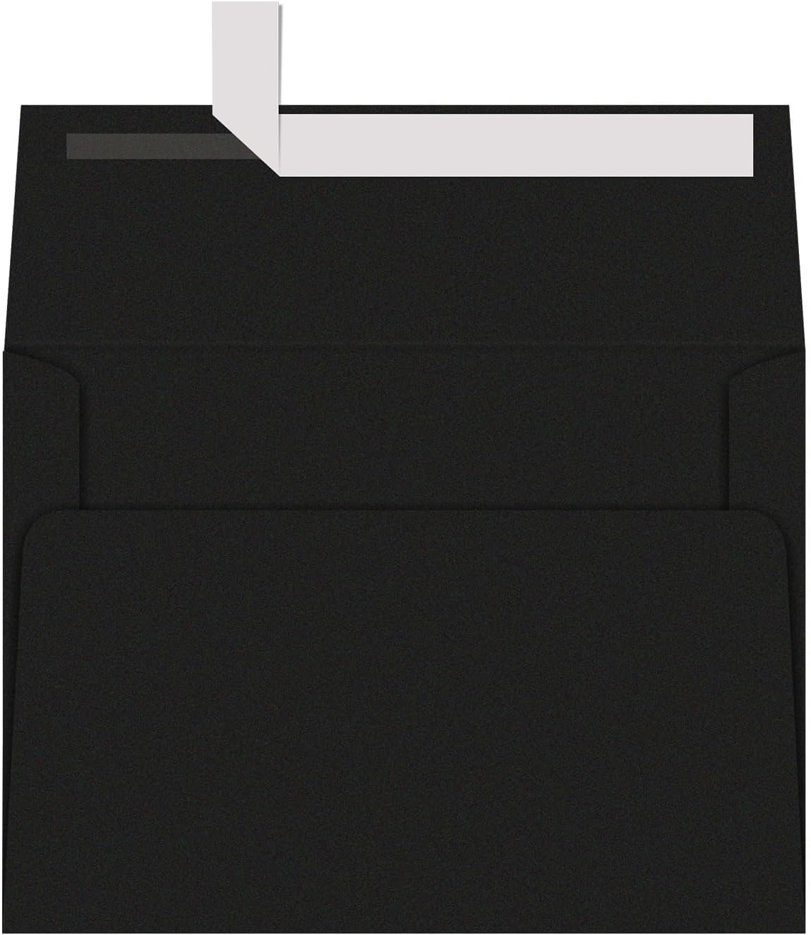 A7 Black Invitation 5x7 Envelopes - Self Seal, Square Flap,Perfect for 5x7 Cards, Weddings, Birthday, invitations, Graduation, Baby Shower, 5.25 x 7.25 Inches, 100 Pack, (Black)