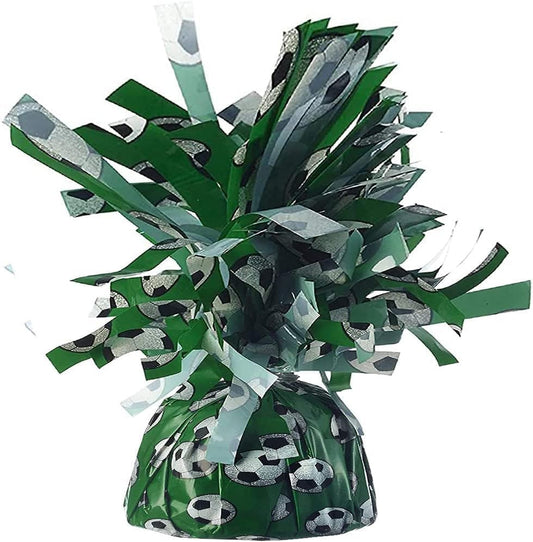 PMU 3 Pcs Soccer Kisses Balloon Weights - Decorative Balloon Weight for Christmas, Thanksgiving, Birthday, Party Favors, Wedding & Baby Shower - 6oz. Soccer, Pkg/3