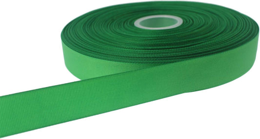 Jesep One Roll 100 Yards 1" Soild Grosgrain Ribbon Boutique Gift Wrapping Package Ribbon, DIY Crafts Bow Hair Headband Accessories Assorted Ribbon#553 (1" 25mm, Green)