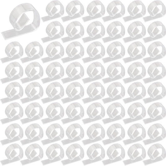 72PCS Transparent Clear Tablecloth Clips, Plastic Table Cloth Clips，Windproof Table Cover Holder Clamps，Table Cloth Holder for Christmas Home Wedding Party Indoor Outdoor Camping Picnic (72)