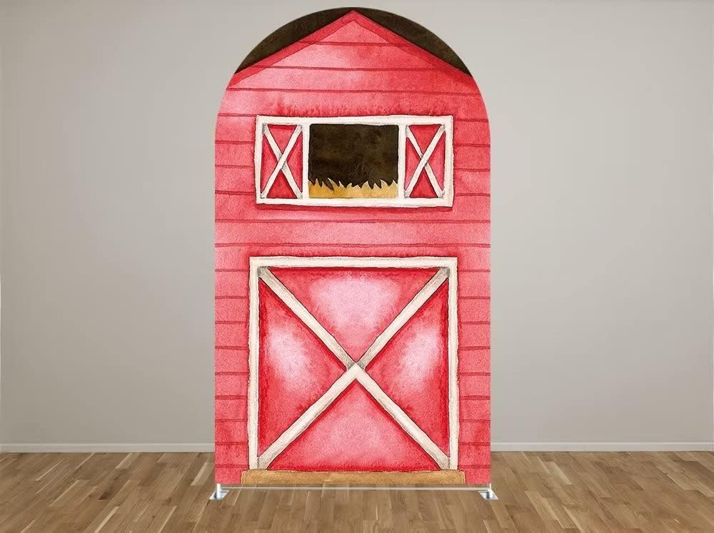 Arch Backdrop Chiara Arch Stand Covers Stretchy Spandex Fabric Farm Door Background for Birthday Baby Shower Party Decoration