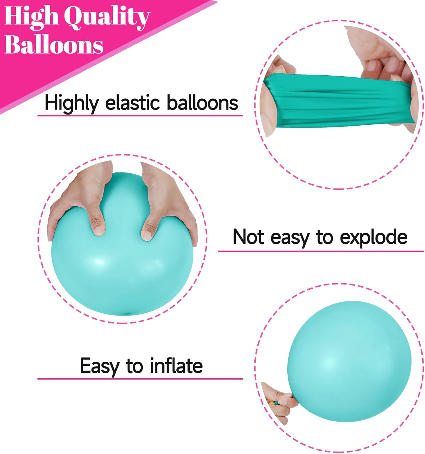 68Pcs Pink Purple Blue Balloon 12 Inch Confetti Balloons Yellow Teal Balloon for Kids Birthday Baby Shower Magic Theme Decoration Engagement Party Supplies.