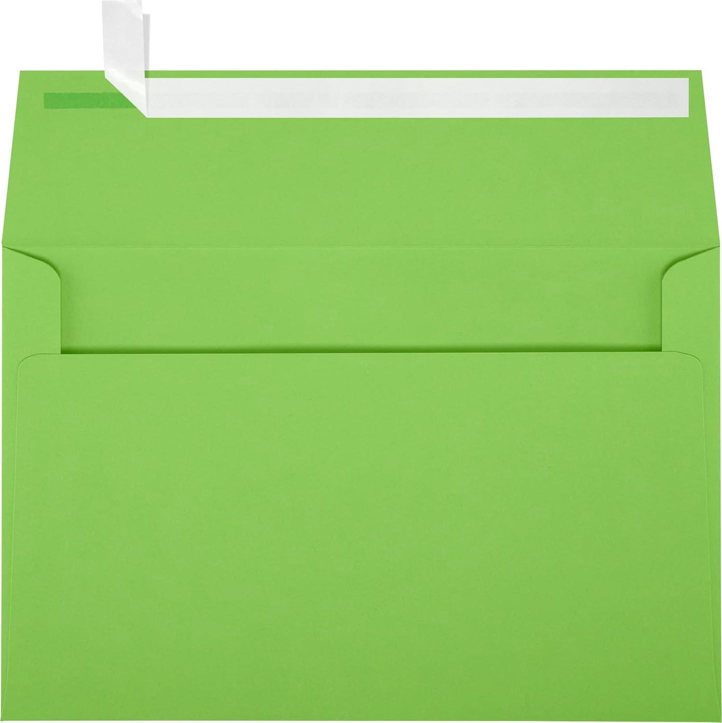 LUXPaper A9 Invitation Envelopes | Peel & Press | 5 3/4" x 8 3/4" | Limelight Green | 80lb. Text | 50 Qty