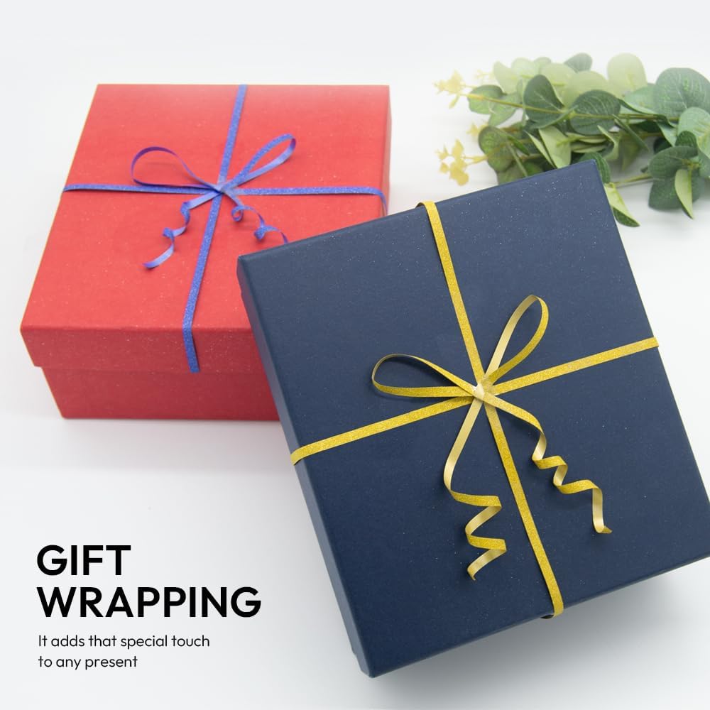 Orange Glitter Curling Ribbon, 1/5" Wide x 500 Yards Christmas Curling Ribbons for Gift Wrapping, Party Decoration, Balloon String, Crafting, Balloon Ribbons for Florist Flower (1 Roll)