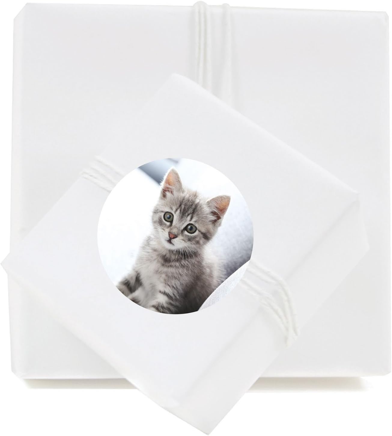 Andaz Press Bulk Photo Personalized Gift and Party Favors Collection, Round Circle Label Stickers, Custom Photo, 40-pack