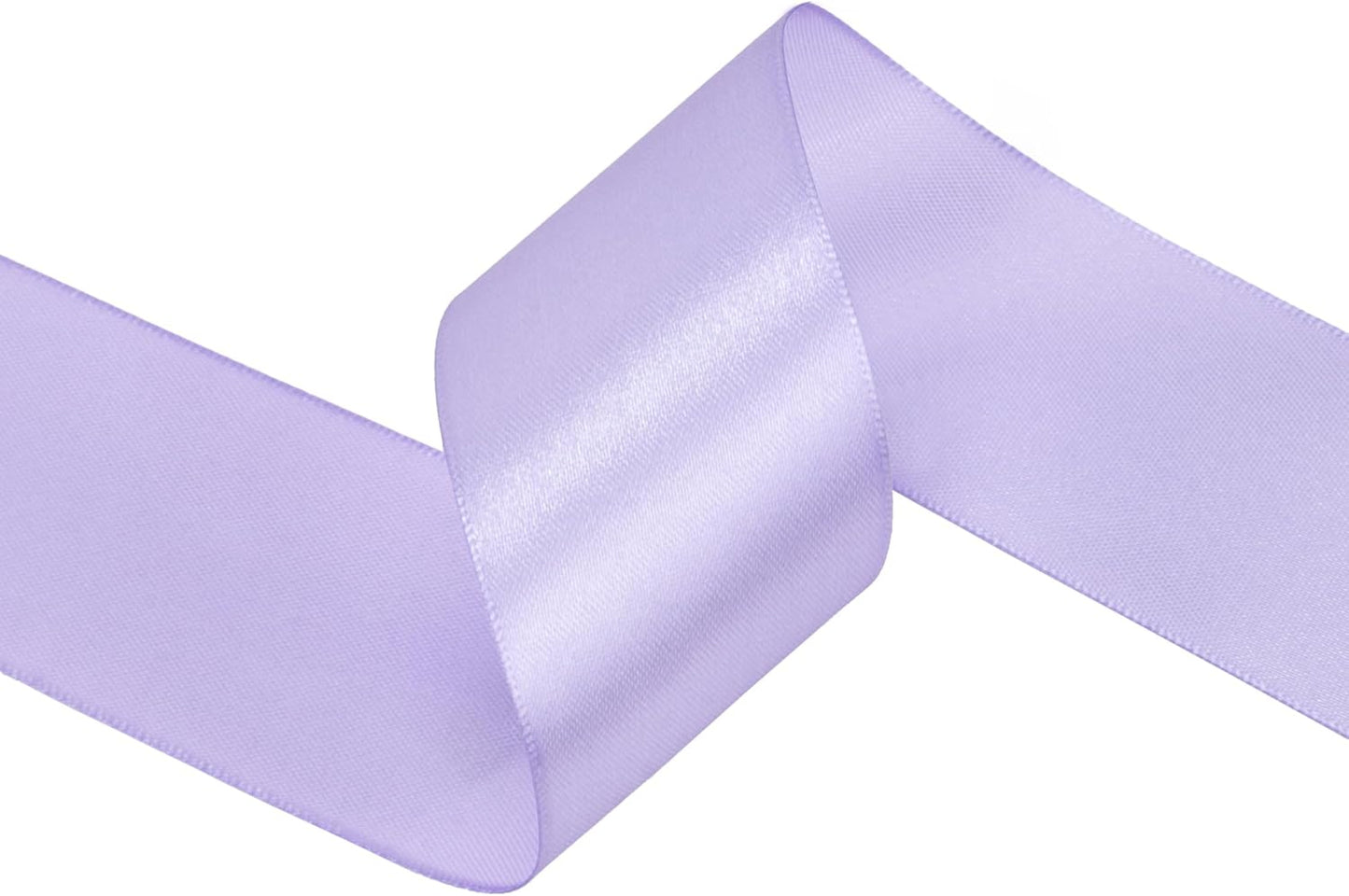 Lavender Satin Ribbon 1-1/2 inch X Continuous 50 Yards, Single Face Polyester Ribbon Perfect for Gift Wrapping, Flower Bouquet, Wedding Decor, Crafts, Bow Making, Sewing and More