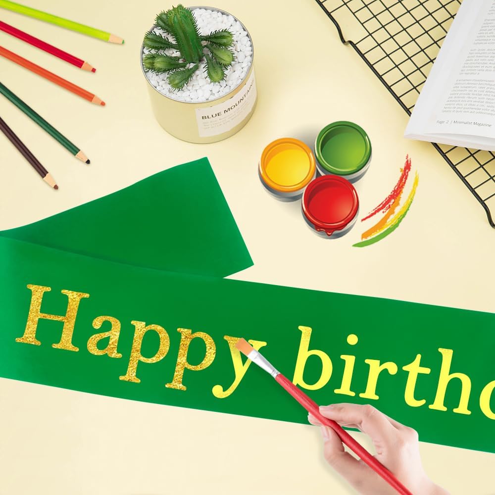 Blank Sash 16 PCS Sashes DIY Satin Sash Chair Sashes Scout Sash President Sash Senior Sash Scout Sash Wedding Party Sash