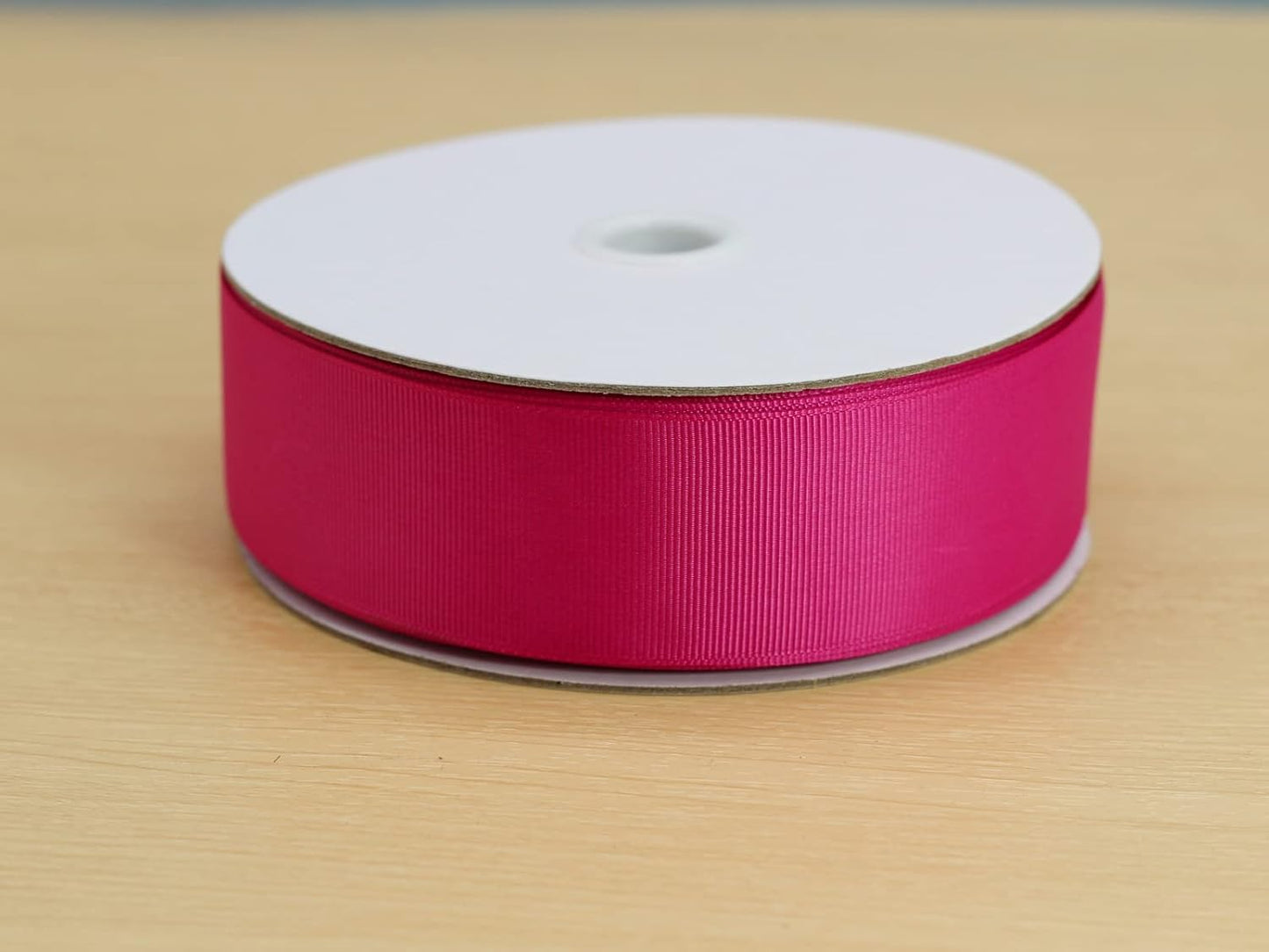 One Roll 50 Yards Soild Rose Grosgrain Ribbon 1 1/2 inch Flower Bouquets Ribbons-1.5 inch Thick Gift Wrapping Ribbon-DIY Crafts Bow Hair Headband Accessories Ribbons #188(38mm)