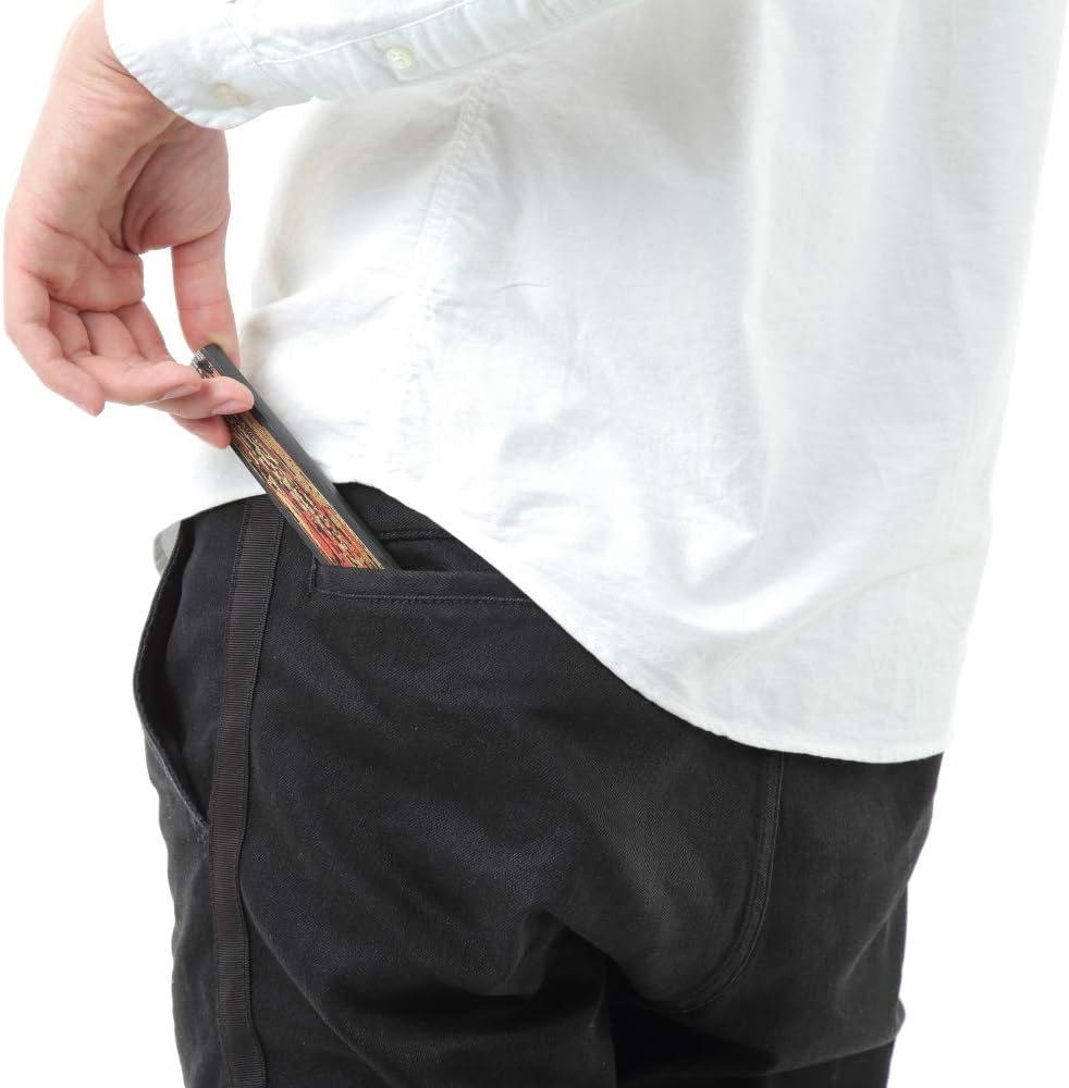 Terra Distribution Folding Fan [Japan Import] Hand Fans for Women Foldable, Japanese Fan, Unique Design, Handmade Bamboo, Silk Fan, 8.6" (22cm), Abanicos de Mano (740 (Phoenix, Dragon))