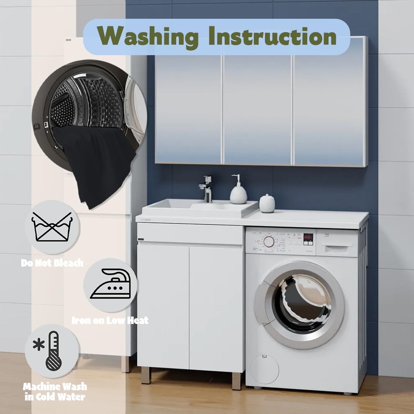 10 Pack Black Round Spandex Tablecloths for 60in Tables, 120Inch Stretchy Fitted 5FT Round Table Clothes,Wrinkle Free Table Cover with Skirt for Wedding Party Dining Banquet