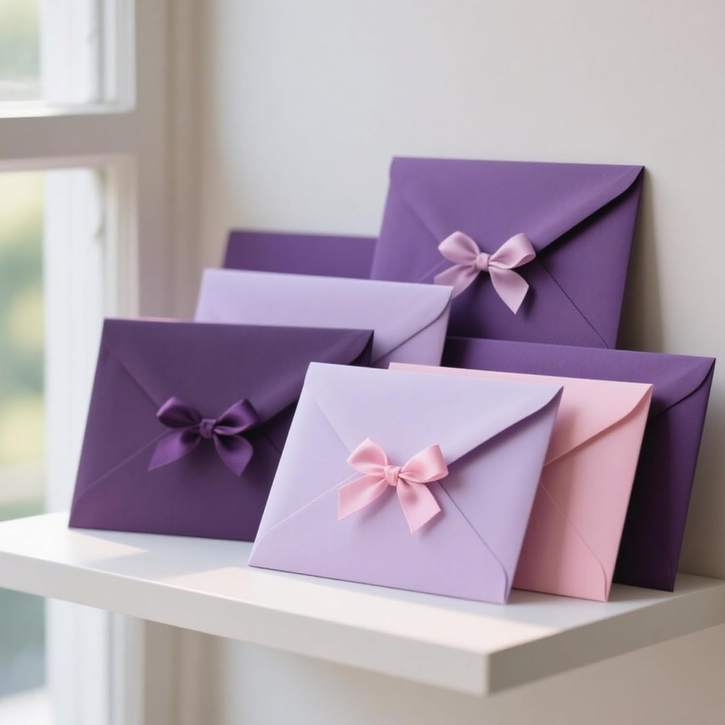 3/8" 6 Colors X 25 Yards Purple Satin Ribbon,150 Yards Assorted Colors Satin Ribbons for Flower Bouquet,Ribbons for Gift Wrapping Happy Birthday Party Decorations