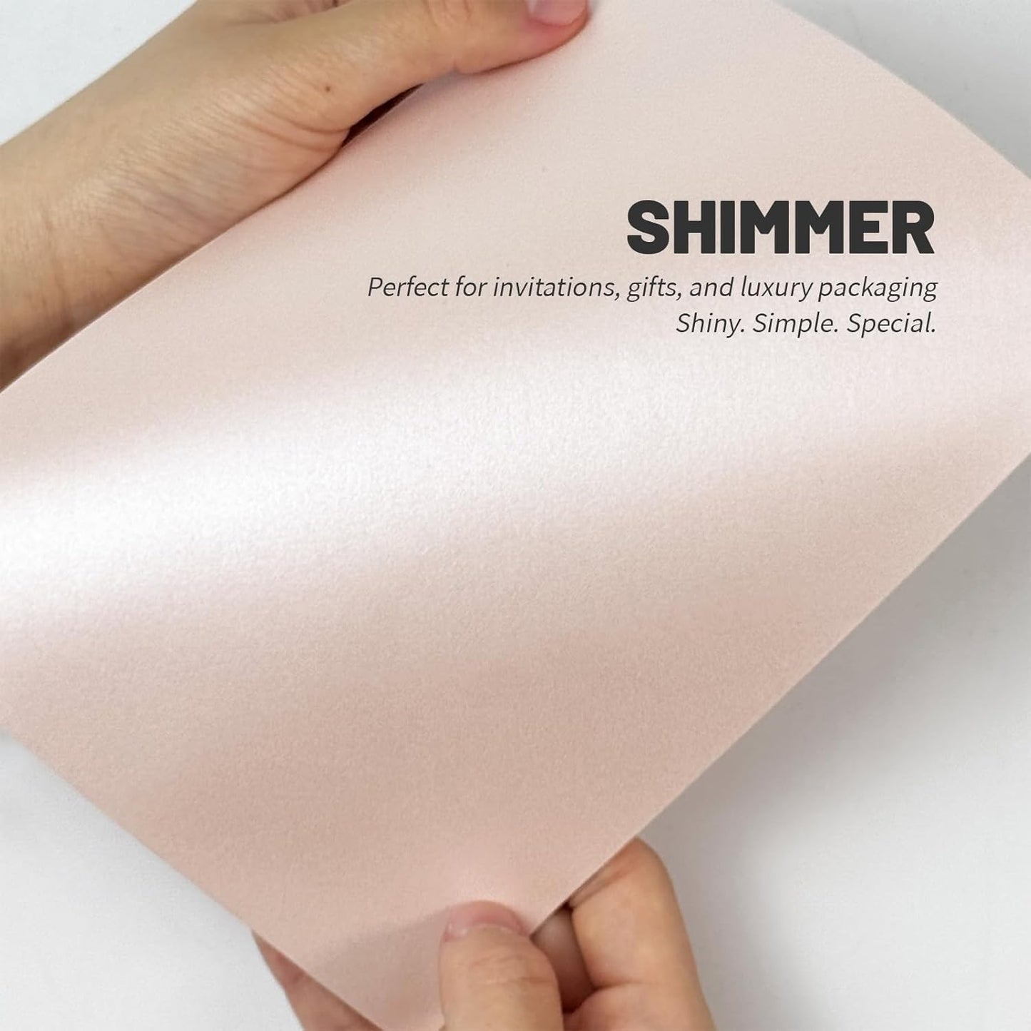 50 PCS Pearl Pink A7 Envelopes with Stickers, Shimmering 5x7 Envelopes for Invitations, Great for Wedding Invitation Cards, Birthday RSVP, Graduation, Baby Shower 5.25 x 7.25 inches