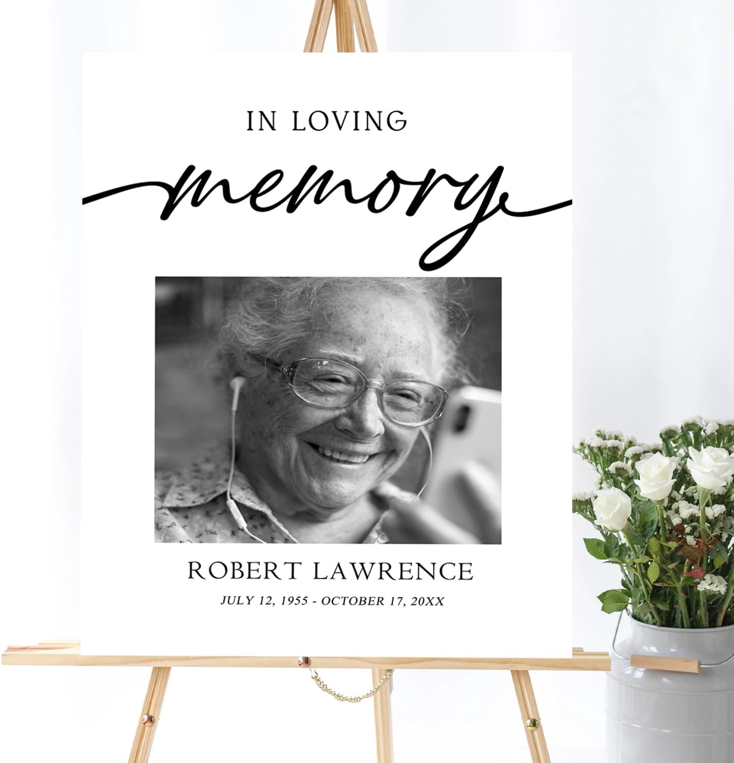 Celebration of Life Sign Board, Funeral Welcome Sign, In Loving Memory, Party Decorations, Memorial Sign, Funeral Program, Obituary Memorial Service, Funeral Décor