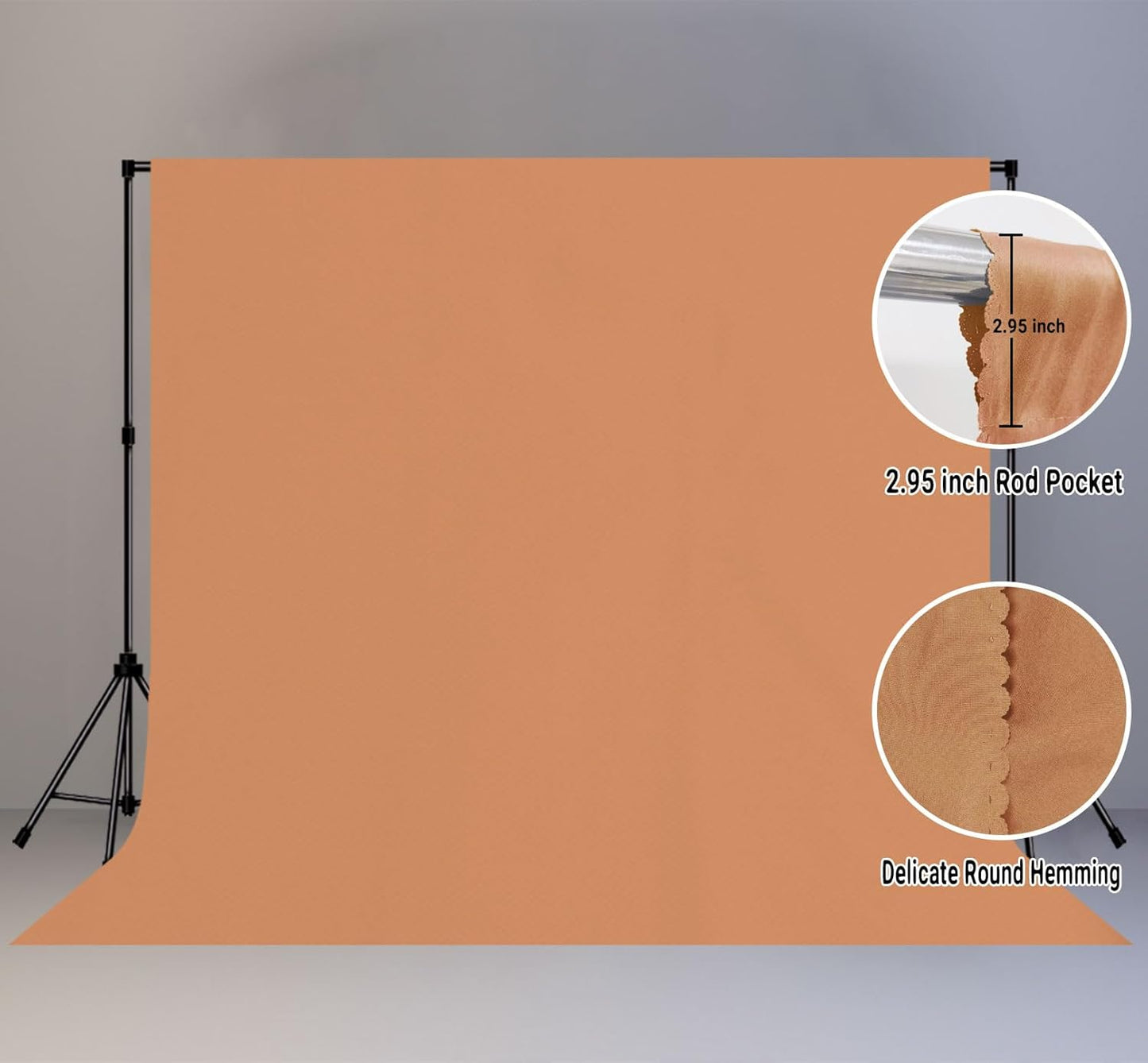 Seamless Background Cloth 10x10FT Light Pink Backdrop for Photography Studio Props