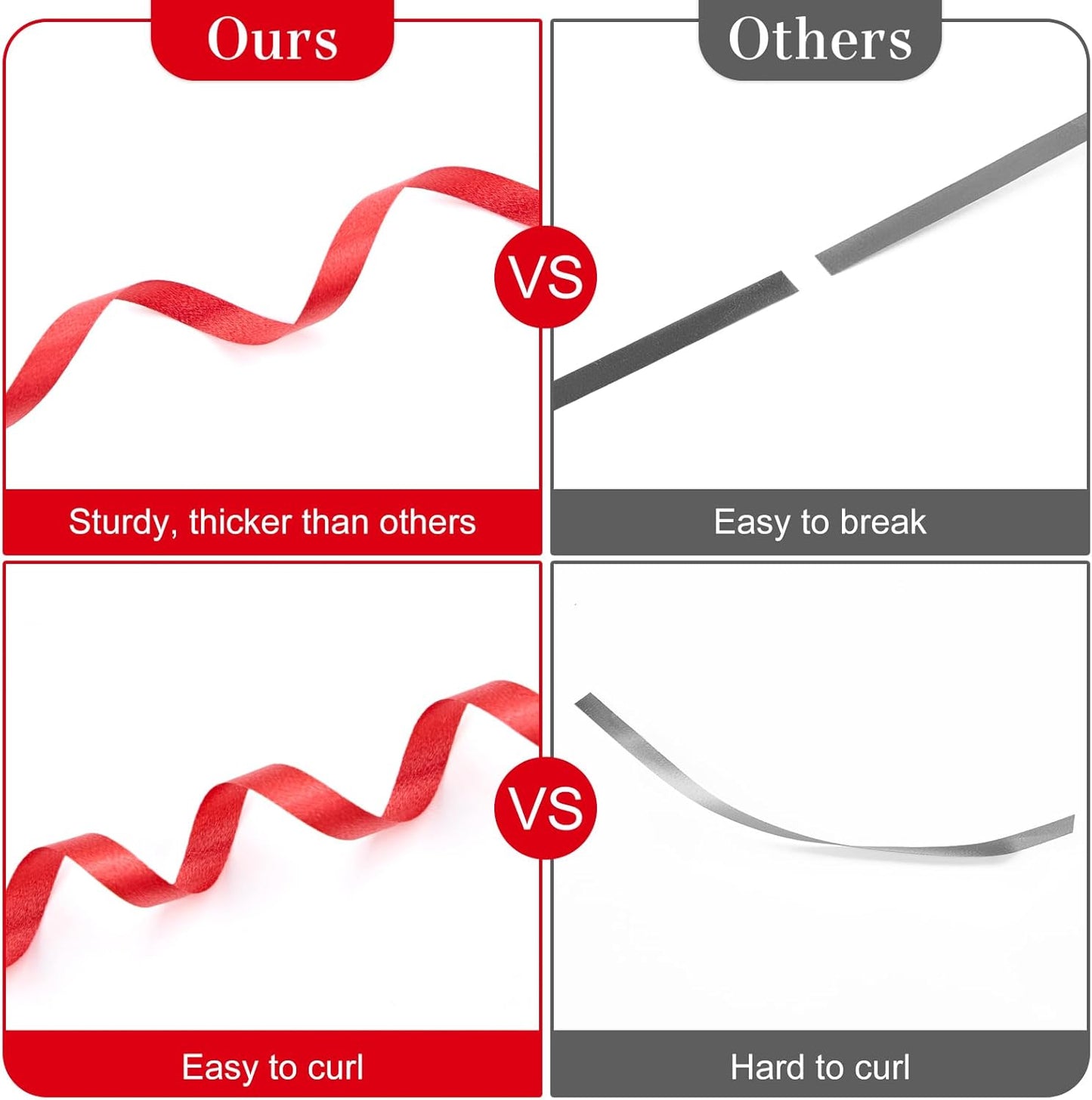 500 Yards Red Curling Ribbon-Balloon String-Balloon Ribbon Roll for Party Decoration, Gift Wrapping, Wedding, Art Crafts, Florist Flower