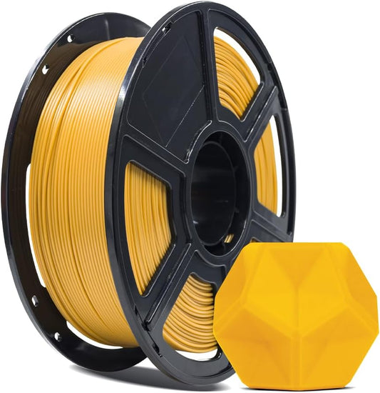 FLASHFORGE 3D Printer Filament, PLA PRO Filament 1.75mm, 1KG Spool (2.2lbs), Dimensional Accuracy +/- 0.02mm for FDM 3D Printers, Better Tenacity & No Knotting (Gold)