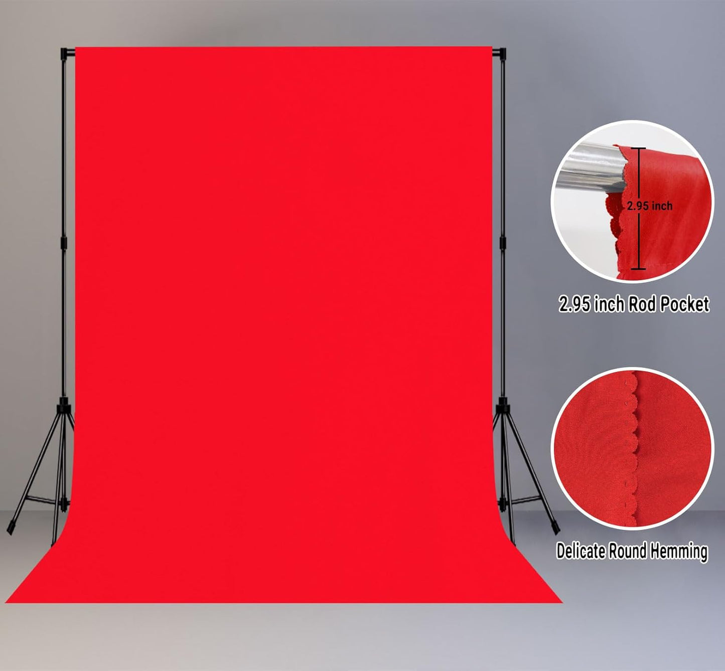 10x20FT Large Red Screen Backdrop Background for Photography, Photo Backdrop for Photoshoot, Party, Video