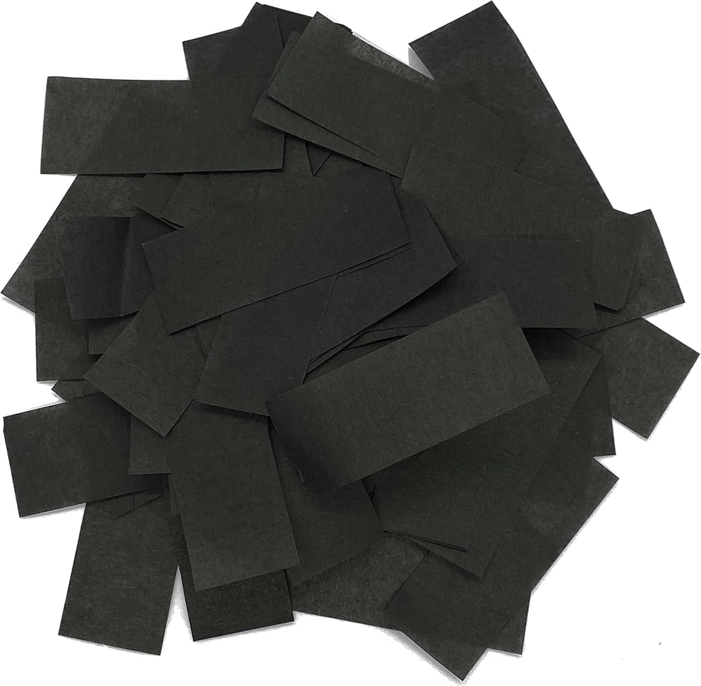 Black Biodegradable Confetti - Rectangular Flame-Resistant Tissue Paper Confetti for Cannon and Launcher use – Best for Gender Reveal, Concerts and Parties - 20 lb, 320 oz