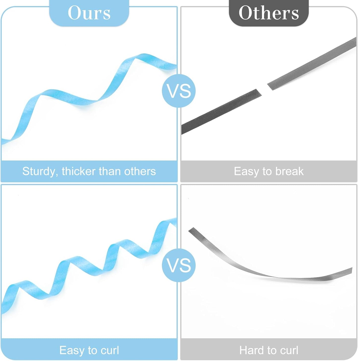 500 Yards Light Blue Curling Ribbon-Balloon String-Balloon Ribbon Roll for Party Decoration, Gift Wrapping, Wedding, Art Crafts, Florist Flower