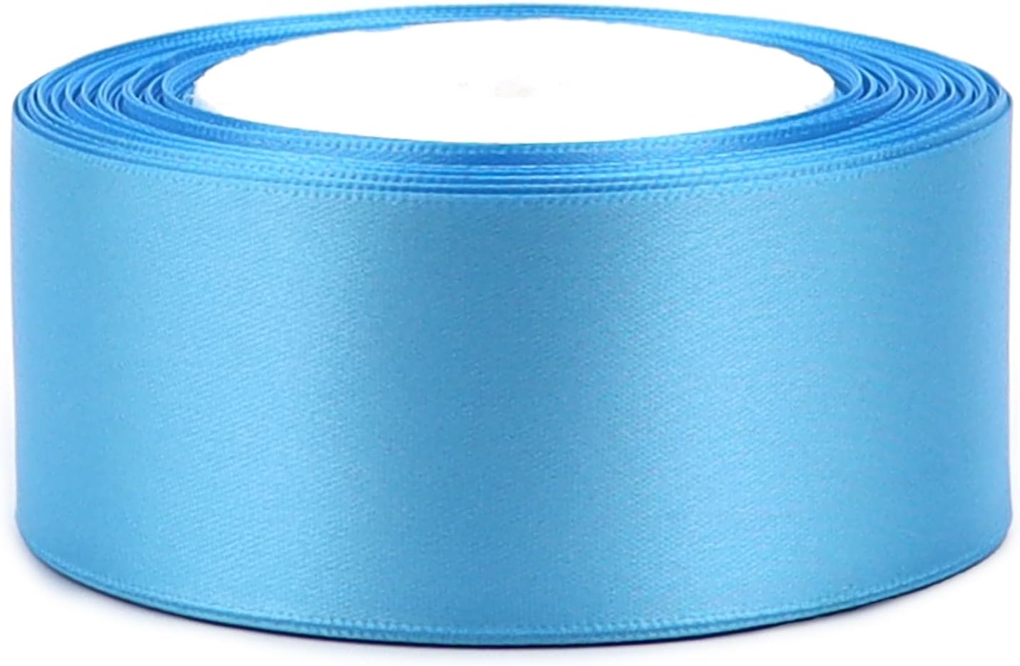 Light Blue Solid Satin Ribbon 1-1/2 Inch 25 Yards Solid Polyester Fabric Ribbon for Gift Wrapping Wedding Christmas Baby Shower Birthday Party Decoration Handmade Immortal Flower Craft