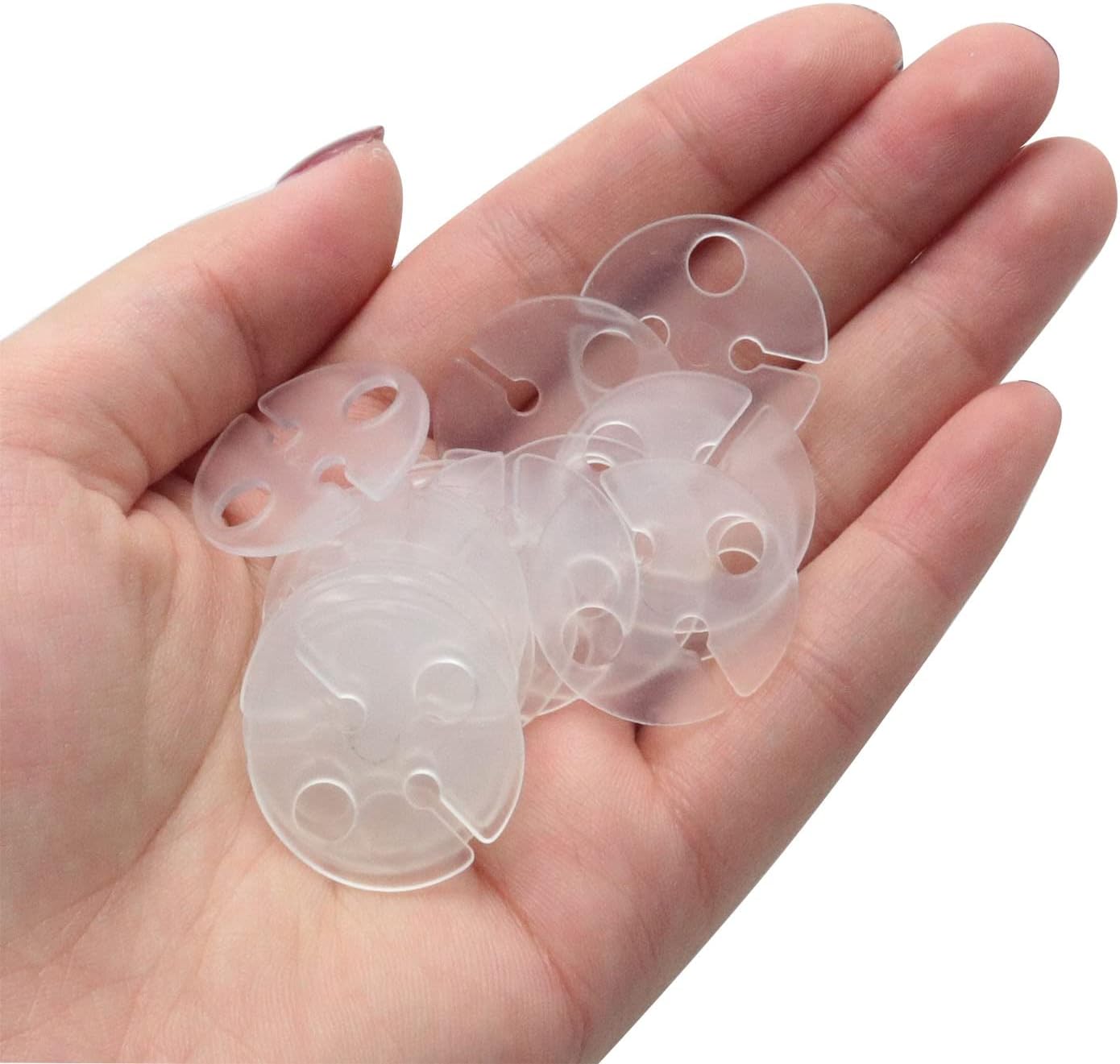 Balloon Clips DGBRSM 100pcs White Round Plastic Balloon Clips Wedding Party Christmas Birthday Accessories for Quick Knotting (23x2mm)