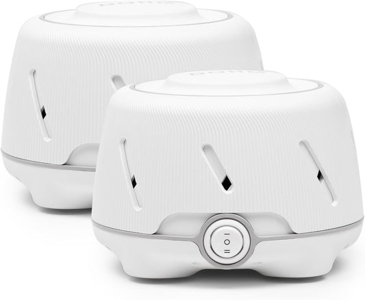 Yogasleep Dohm (2 Pack White/Gray) The Original White Noise Machine, Relaxing Natural Sound from a Real Fan, Sleep Aid & Noise Cancelling for Adults & Baby, Office Privacy & Meditation, Baby Registry
