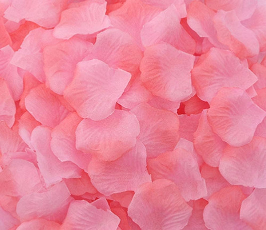 ocharzy 1000pcs Rose Petals Artificial Silk Flower Rose Petals for Wedding Decorations,Romantic Night,Valentine's Day,Parties,Events(Separated, B-Gradient Pink)