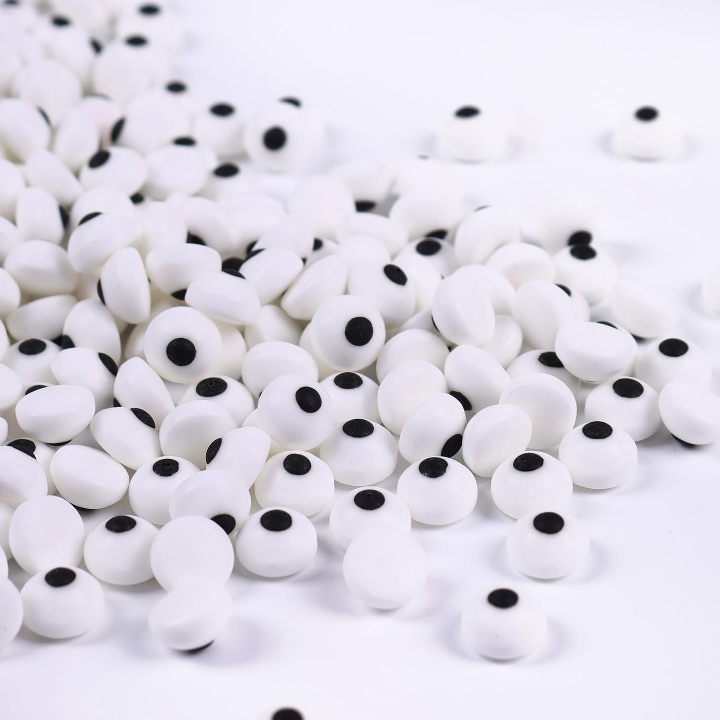 Candy Eyeballs, 0.4in/10mm Edible Eyes Sprinkles, Halloween Sprinkles, Candy Eyes for Decorating, Perfect for Cake, Cupcake, Macaron, Baking, Ice cream, and Cookies(4.23 oz Edible Eyeballs)