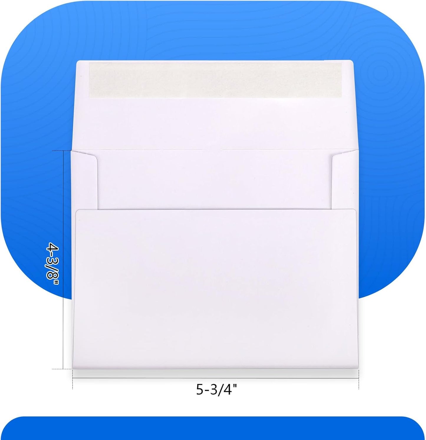 500 Pack A2 Invitation Envelopes - White Envelopes Self Seal, 4-3/8 x 5-3/4 Wedding Envelope Bulk for Photos, Postcards, RSVPs, Thank You Notes, Greeting Cards, Announcements