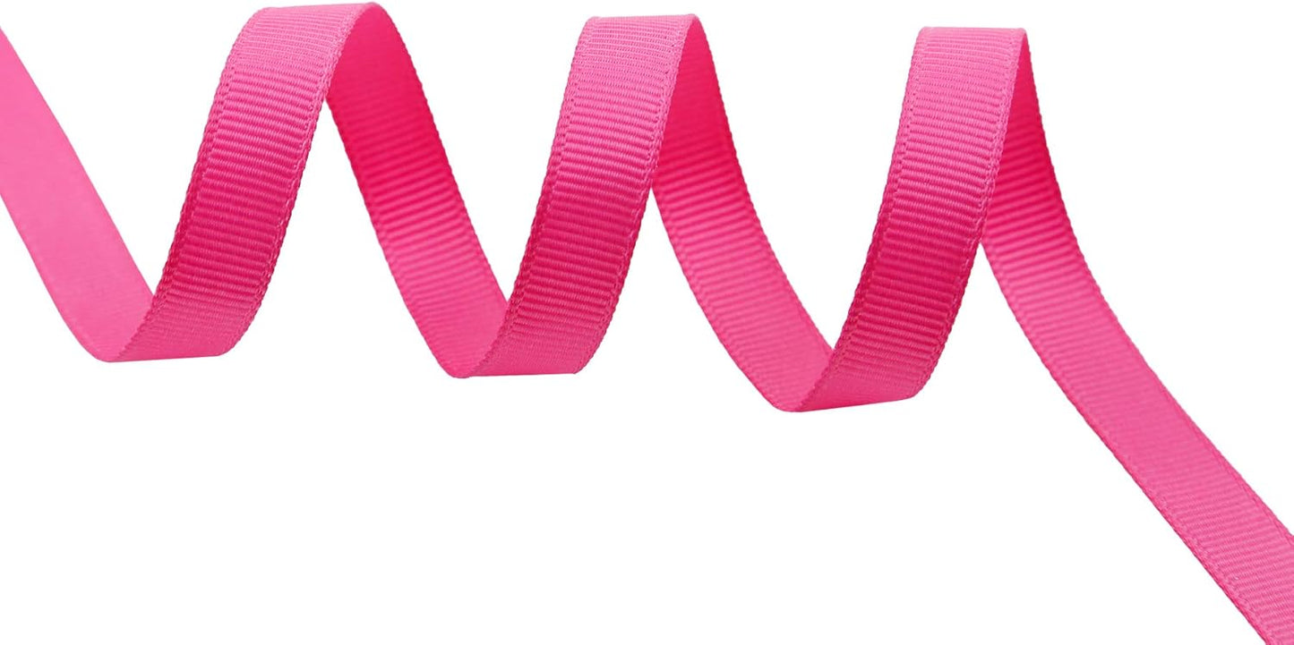 ITIsparkle 3/8" Inch Grosgrain Ribbon 50 Yards-Roll Set for Gift Wrapping Scrap Books Party Favor Hair Braids Baby Shower Decoration Floral Arrangement Craft Supplies, Garden Rose Ribbon