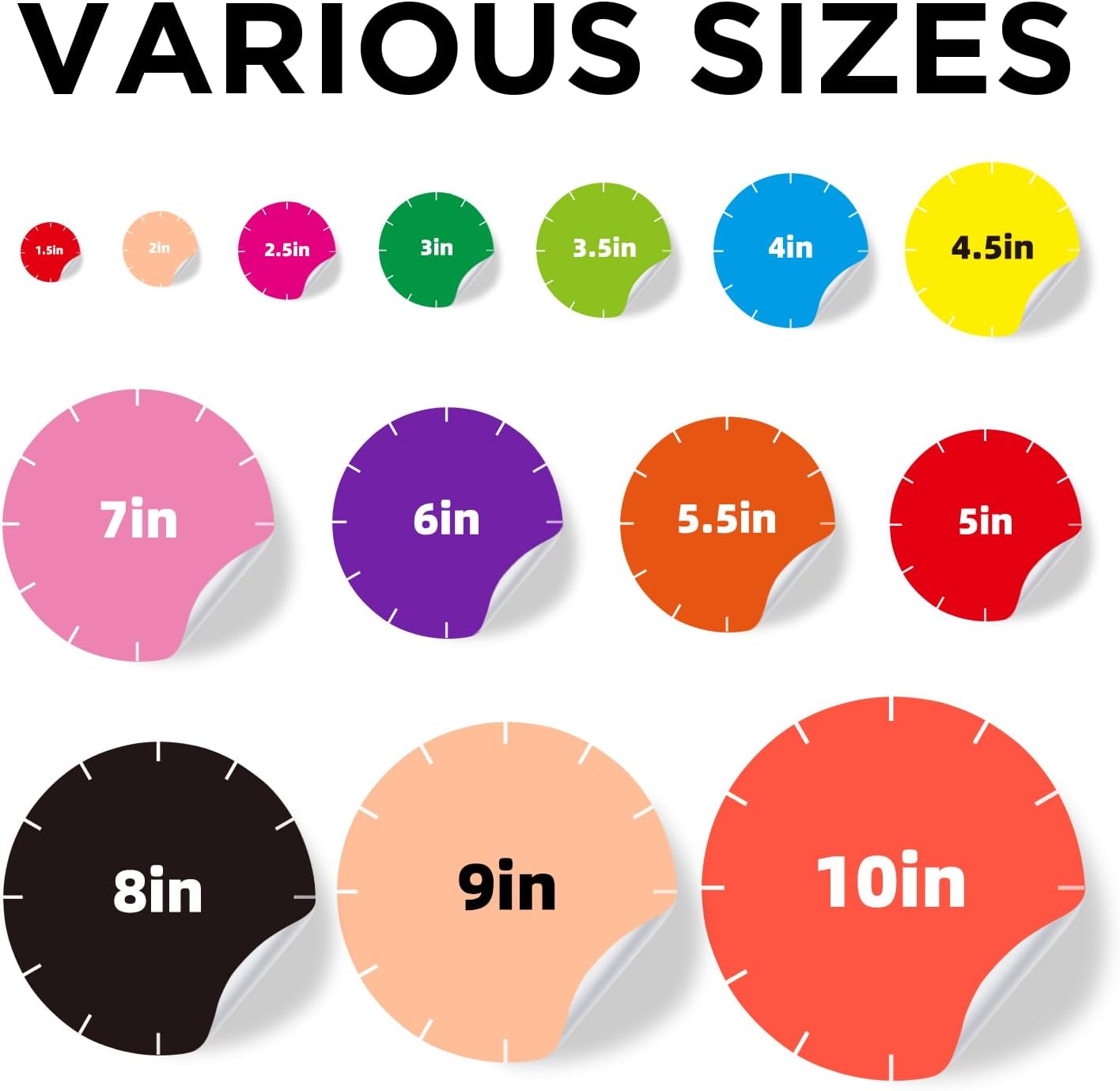 Custom Stickers - Personalized Labels, Customized Stickers with Any Design Image Logo Text, 100 Labels (Scalloped, 3"x3")