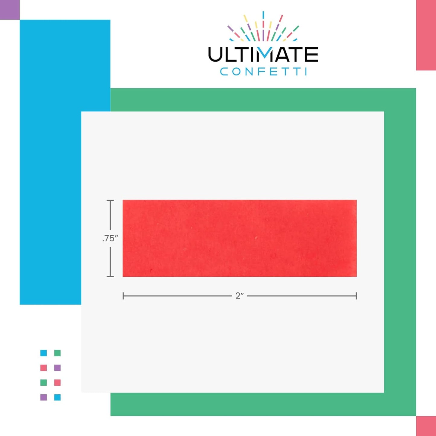 Black Biodegradable Confetti - Rectangular Flame-Resistant Tissue Paper Confetti for Cannon and Launcher use – Best for Gender Reveal, Concerts and Parties - 20 lb, 320 oz