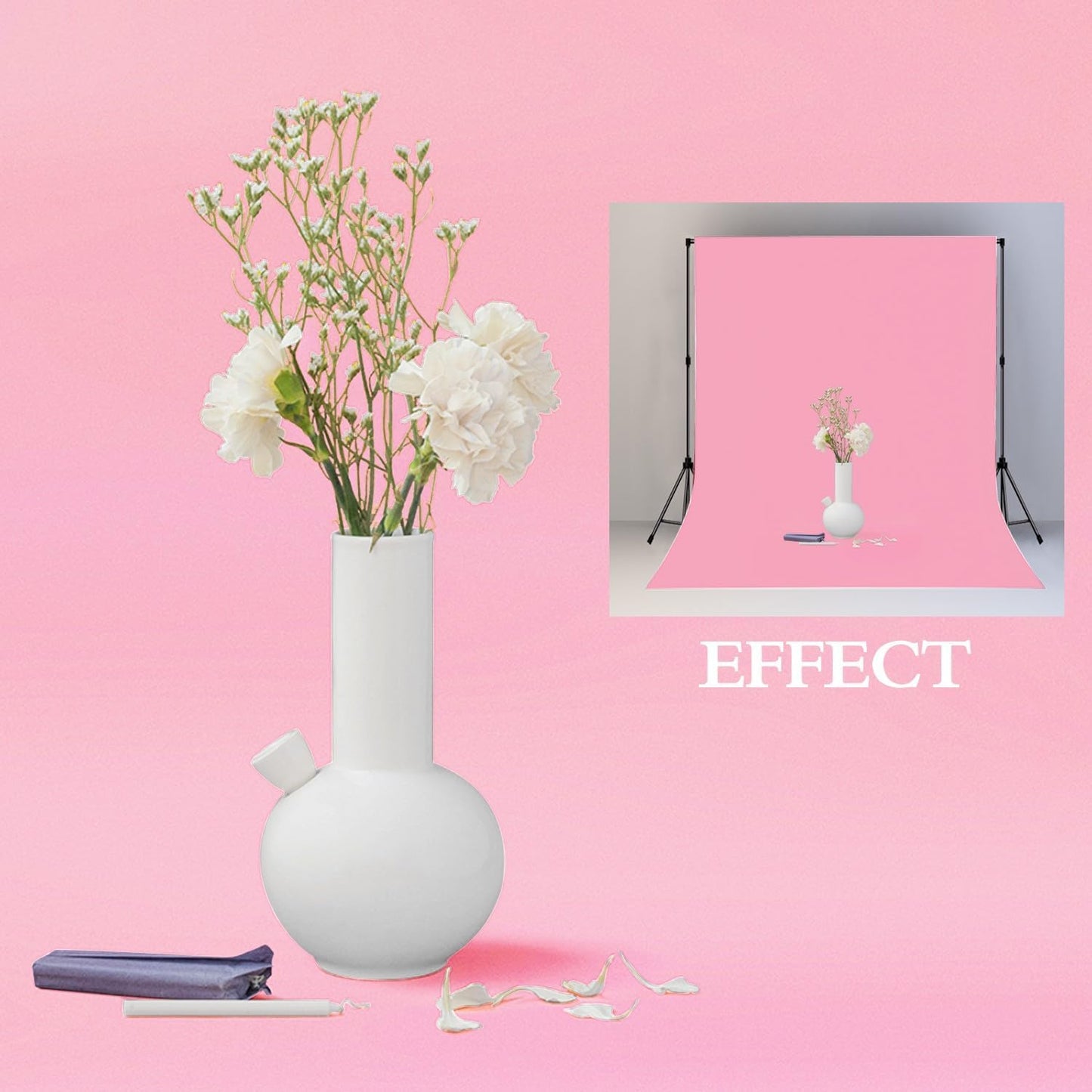 10x20FT Large Pink Backdrop Background for Photography Photo Booth Backdrop for Photoshoot Background Screen Video Recording Parties Curtain