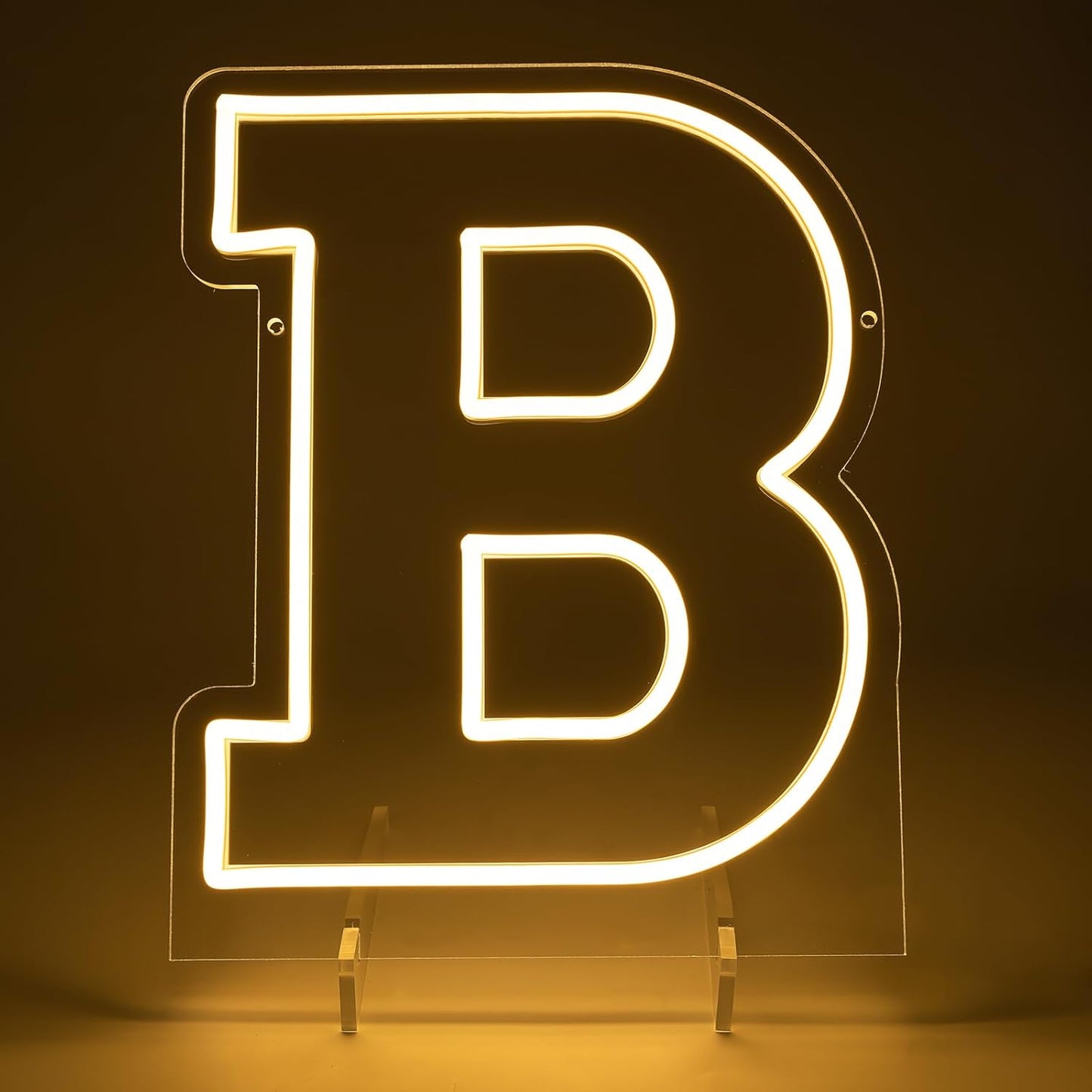 Light Up Letters B, Led Marquee Letter Lights Neon Sign, 13.9" Height Decorative Lighted Alphabet Number, Battery/USB Powered Led Letters Lights for Wedding, Birthday, Party, Christmas or Home Decor