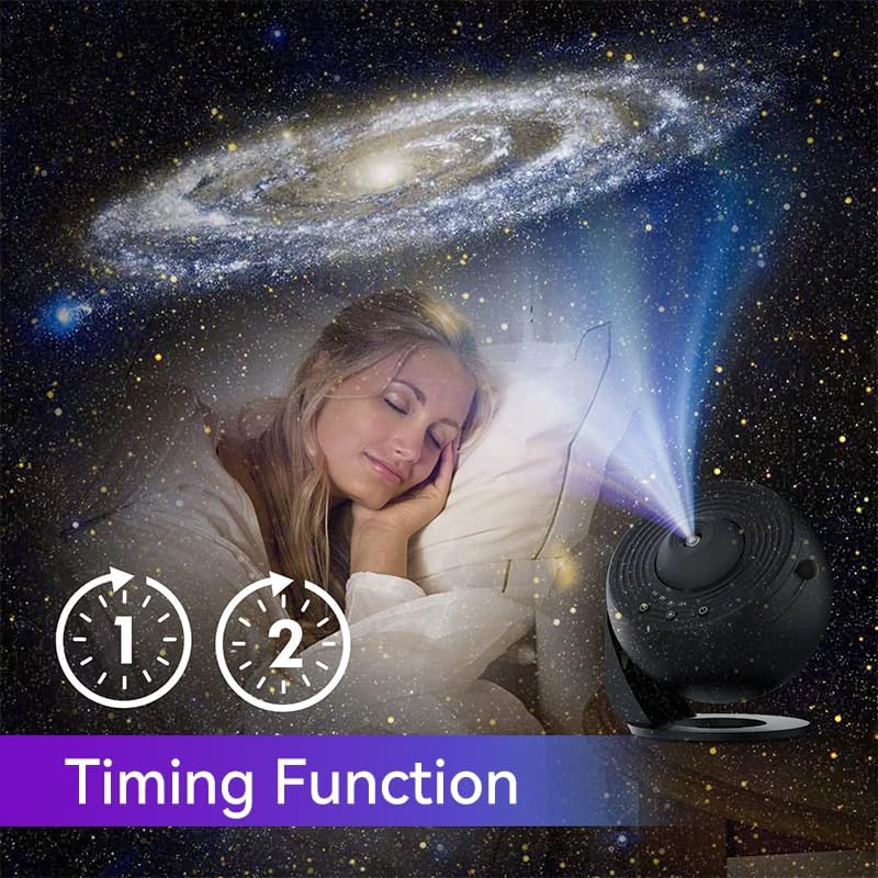 Planetarium Star Projector,Rusoso Galaxy Projector,13 in 1 Film Discs Projector Galaxy Night Light Starry Sky Lamp,360 ° Rotation, Low Noise,for Kids,Bedroom,Party,Game Rooms