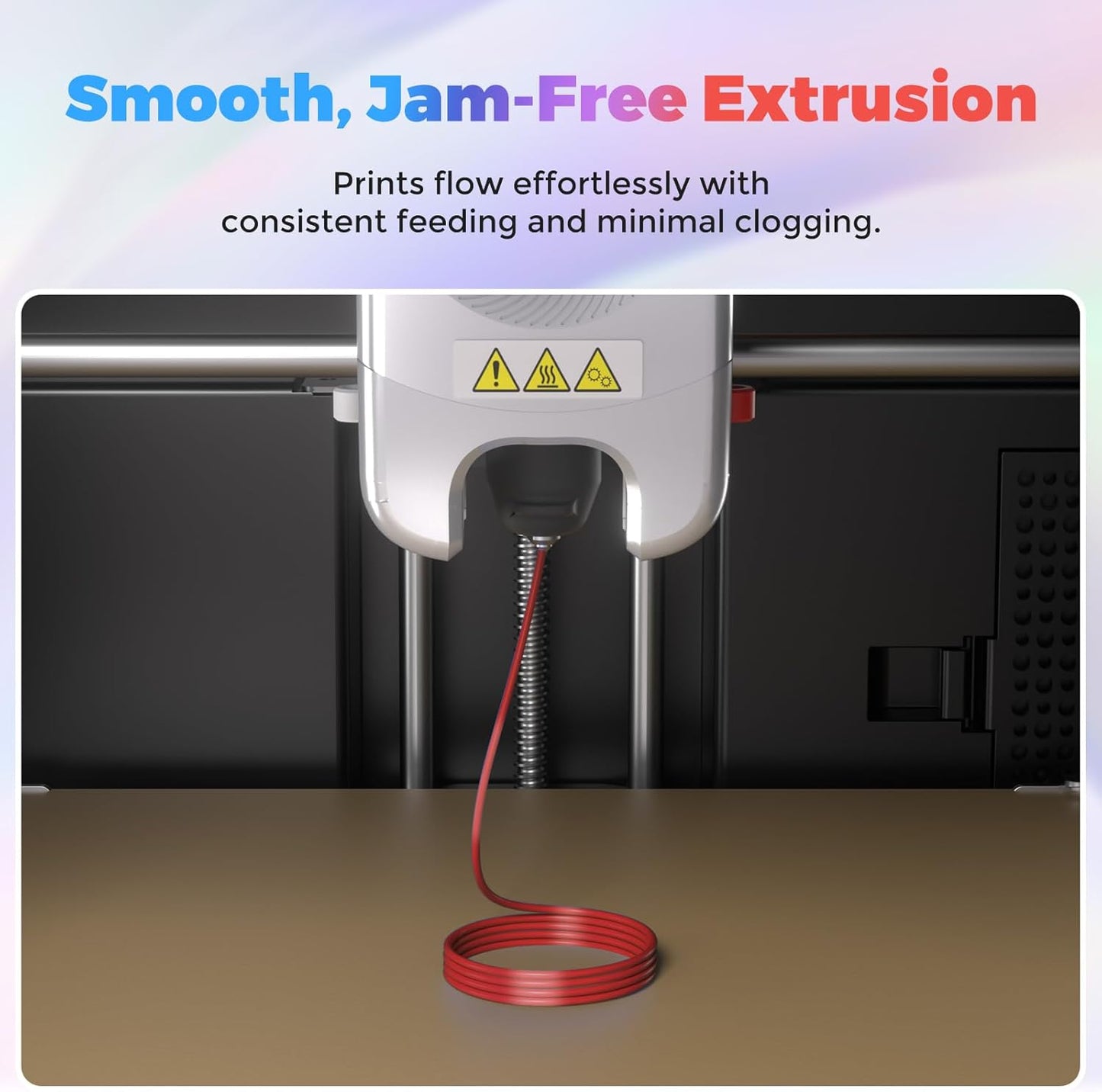 Flashforge 3D Printer Filament Silk PLA 1.75mm 1kg Spool-Dimensional Accuracy +/- 0.02mm (Red)