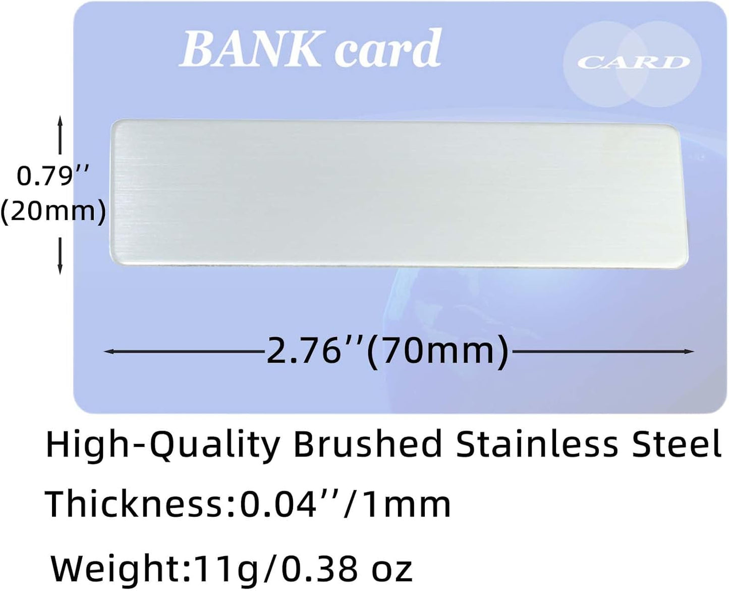 Stainless Steel Custom Silver Name Tags With Pin or Magnet Adhesive tape, Metal Personalized Customizable Name Tags,Metal Name Tag for Cops, nurses, doctors,Teachers,Employee,Workers(Silver)