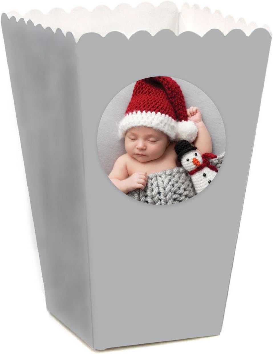 Andaz Press Bulk Photo Personalized Gift and Party Favors Collection, Popcorn Boxes, Custom Photo, 24-Pack