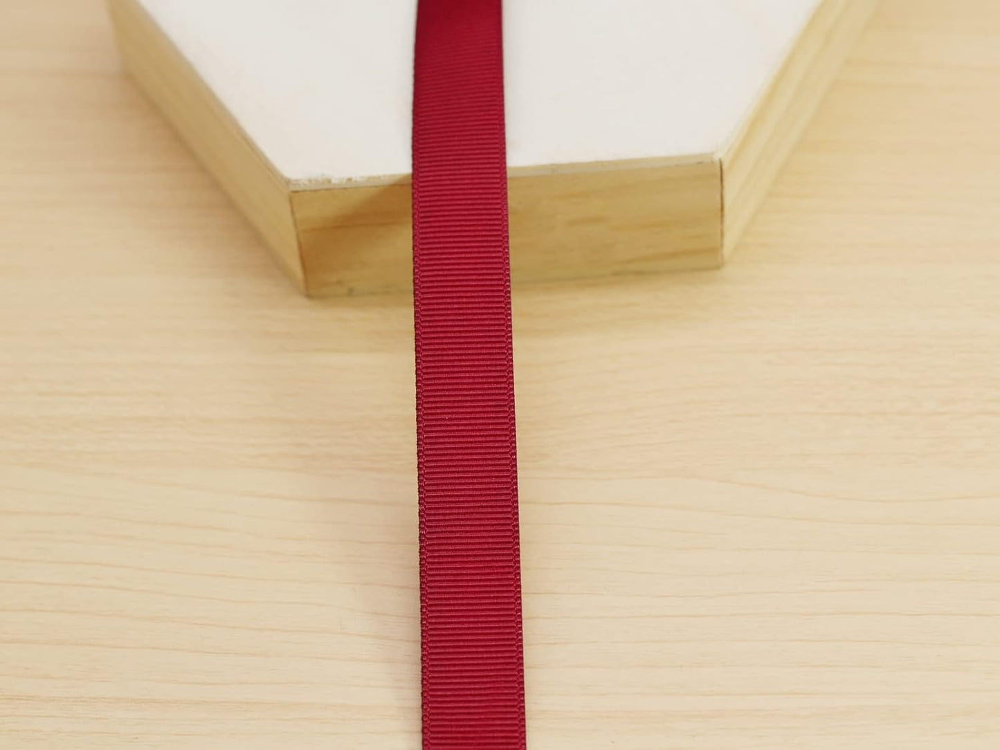 Jesep One Roll 100 Yards 5/8" Soild Grosgrain Ribbon Boutique Gift Wrapping Package Ribbon, DIY Crafts Bow Hair Headband Accessories Assorted Ribbon#790 (5/8" 15mm, Maroon)