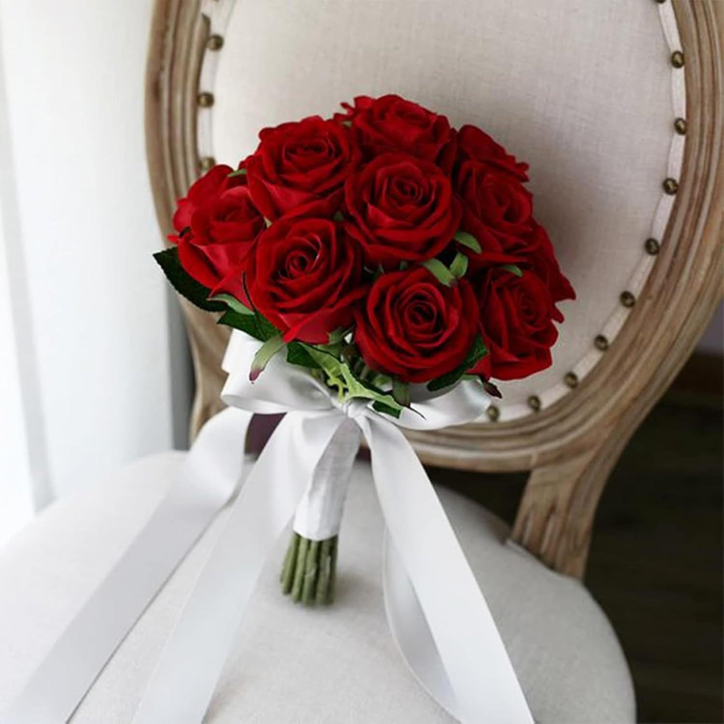 1-1/2" x 50 Yards White Satin Ribbon Single Faced Fabric Ribbons for Gift Wrapping, Crafting, Floral Arrangements, Flower Bouquet, Wedding, Home Decor