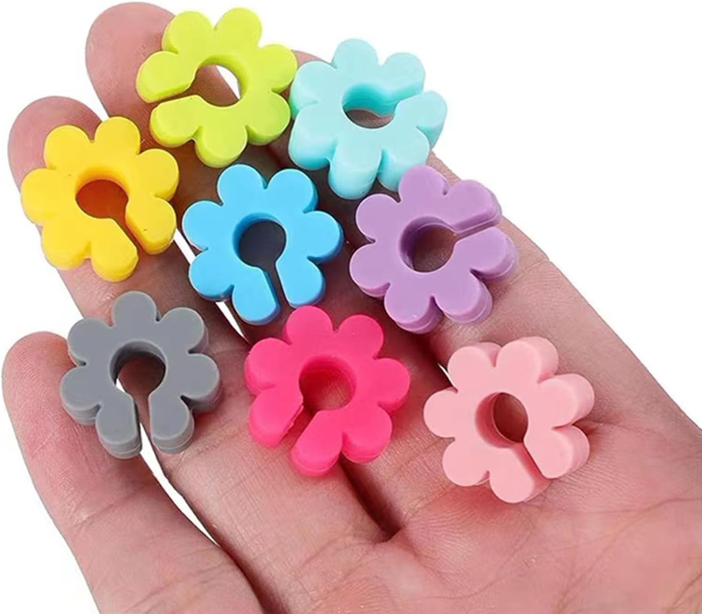 TuTuYa Wine Glass Charms - 52PCS Reusable Silicone Wine Glass Markers for Parties, Weddings, Banquets, Graduations